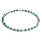 Minerálny náramok prírodný Malachit a striebro AG925