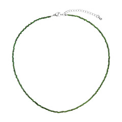 Náhrdelník so zelenými syntetickými kameňmi