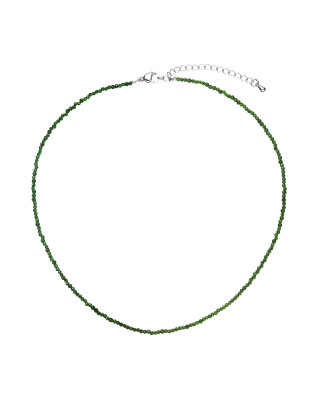 Náhrdelník so zelenými syntetickými kameňmi