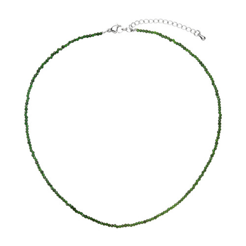 Náhrdelník so zelenými syntetickými kameňmi
