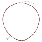 Náhrdelník s pravými garnet kameňmi