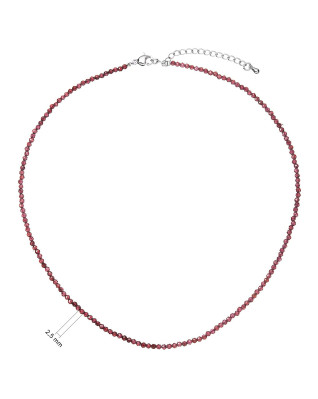Náhrdelník s pravými garnet kameňmi