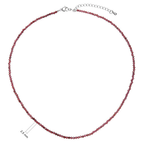 Náhrdelník s pravými garnet kameňmi