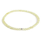 Minerálny náramok prírodný Olivín a striebro AG925