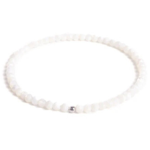 Náramok prírodná perleť a striebro AG925