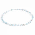 Minerálny náramok prírodný Larimar a striebro AG925