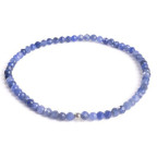 Minerálny náramok prírodný Sodalit a striebro AG925