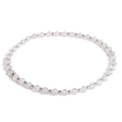 Minerálny náramok prírodný Labradorit a striebro AG925