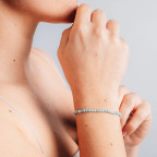 Minerálny náramok prírodný Larimar a striebro AG925