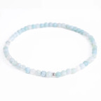 Minerálny náramok prírodný Larimar a striebro AG925