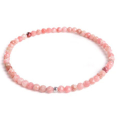 Minerálny náramok prírodný Tulit svetlý a striebro AG925