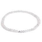 Minerálny náramok prírodný Labradorit a striebro AG925