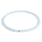 Minerálny náramok prírodný Topaz a striebro AG925