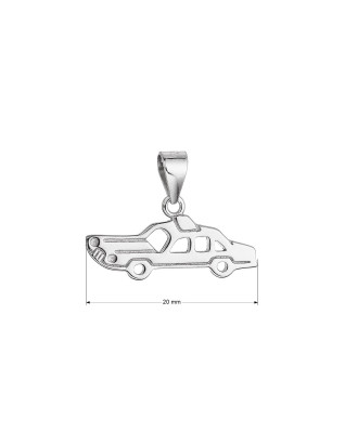 Strieborný prívesok auto