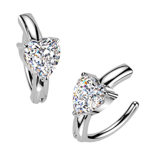 Piercing do pupku so srdiečkom