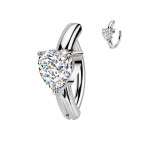 Piercing do pupku so srdiečkom