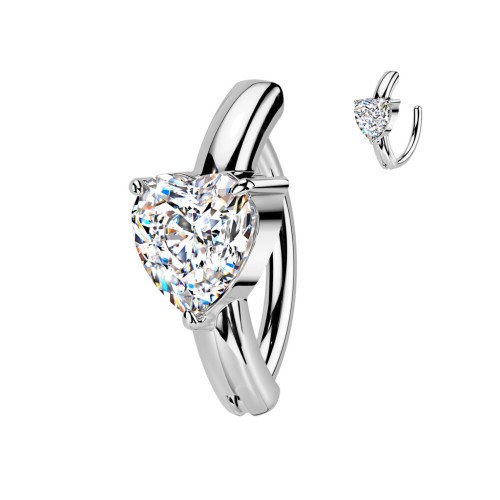 Piercing do pupku so srdiečkom