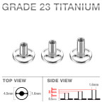 Microdermal base - kotva TITAN, závit 1,6 mm