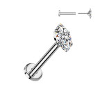 Piercing do brady - PUSH IN labreta TITAN