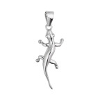 Strieborný prívesok jašterica