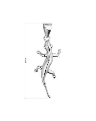 Strieborný prívesok jašterica