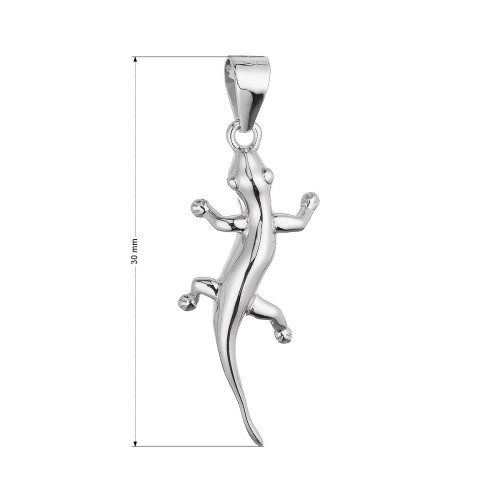 Strieborný prívesok jašterica