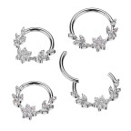 Oceľový piercing - segment kruh