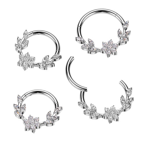 Oceľový piercing - segment kruh