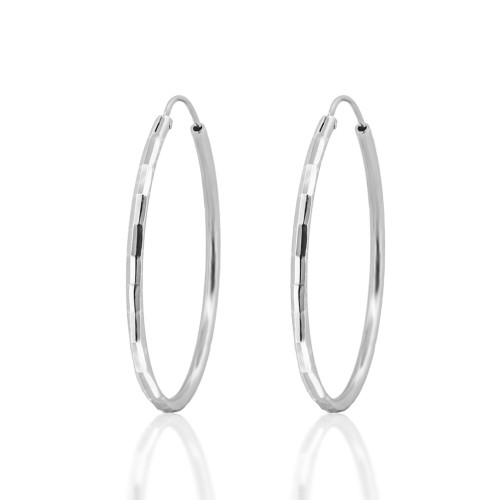 Strieborné náušnice kruhy 20 mm