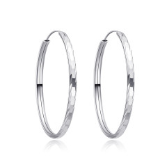 Strieborné náušnice kruhy 35 mm