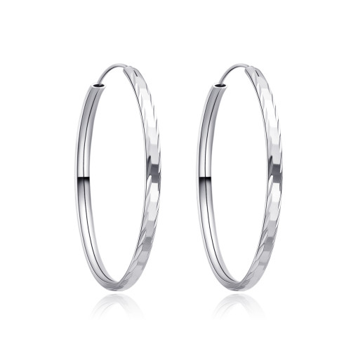 Strieborné náušnice kruhy 35 mm