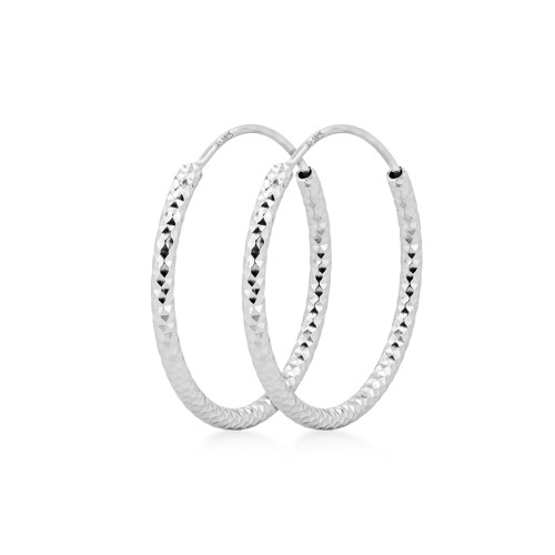 Pozlátené strieborné náušnice kruhy 14 mm