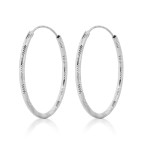 Pozlátené strieborné náušnice kruhy 20 mm