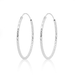 Pozlátené strieborné náušnice kruhy 25 mm