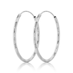 Pozlátené strieborné náušnice kruhy 30 mm