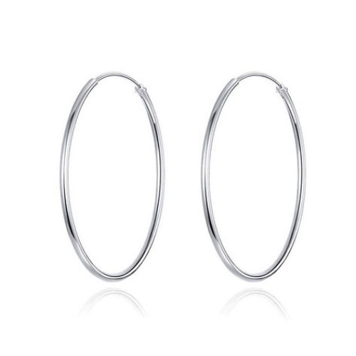 Strieborné dámske náušnice kruhy 18 mm