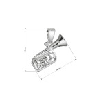 Strieborný prívesok tuba