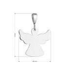 Strieborný prívesok anjel