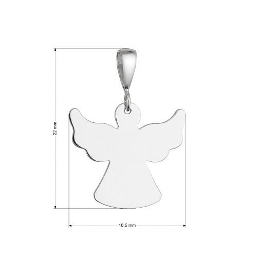 Strieborný prívesok anjel
