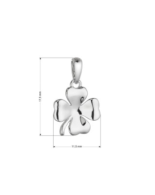 Strieborný prívesok štvorlístok