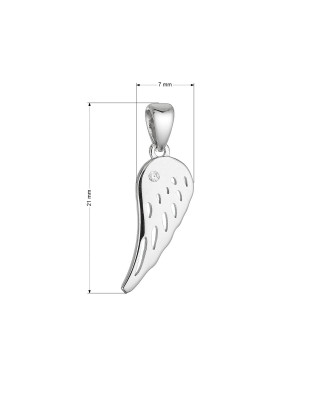 Strieborný prívesok anjelské krídlo
