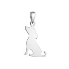 Strieborný prívesok pes