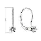 Pozlátené náušnice so Swarovski kryštálom