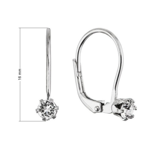 Pozlátené náušnice so Swarovski kryštálom