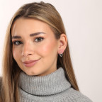 Strieborné náušnice srdca