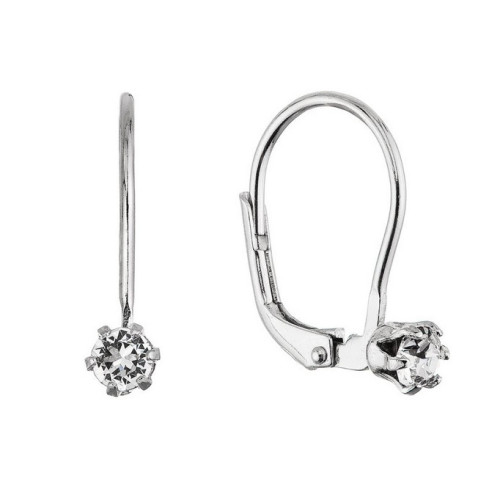 Pozlátené náušnice so Swarovski kryštálom