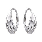 Strieborné náušnice na klapku