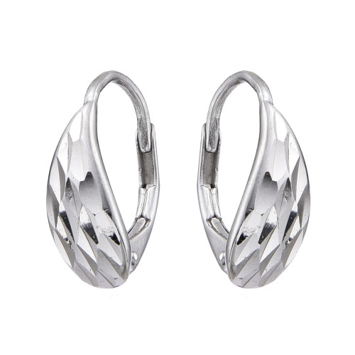 Strieborné náušnice na klapku