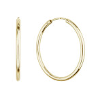 Pozlátené strieborné náušnice kruhy 30mm