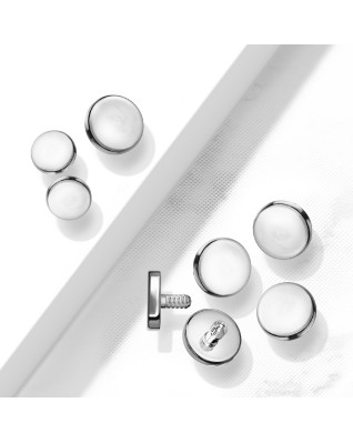 Ozdobná placka k dermálu TITAN, závit 1,6 mm, rozmer 4 mm